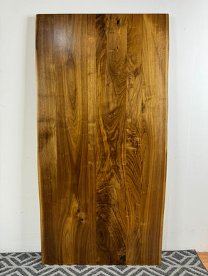 Live Edge Walnut Wood Table Top – Premium Solid Slab for Interior Design & Custom Home Projects W255-6030