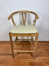 Wishbone Solid Teak Counter Stool | Scandinavian Counter Height Stool | Natural Wood