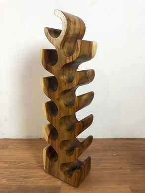 Acacia wood wine bottle rack / holder 12-bottle