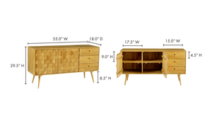 O2 Sideboard Light Golden Brown