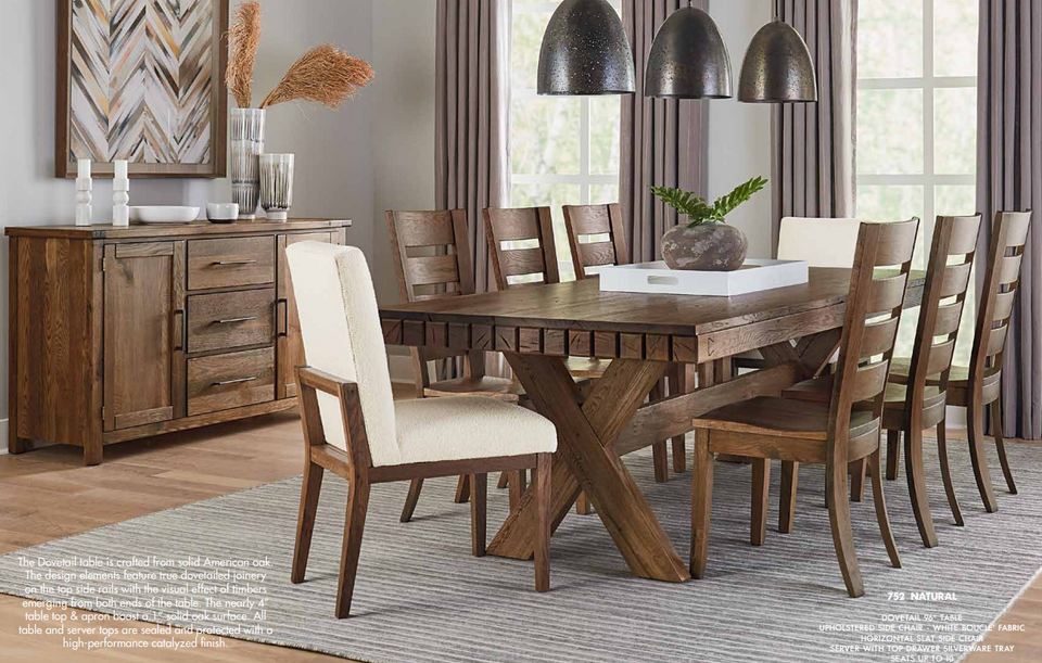 american oak wood dining room furniture
