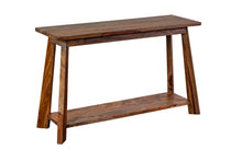 Crafton solid sheesham Craftsman console table in Harvest finish - R-Home Furniture Northern Virginia