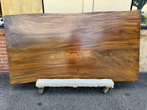 Live edge acacia wood slab for dining table top medium brown 79"x39-42" A15