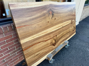 Live edge acacia wood 74"x40-42" A12