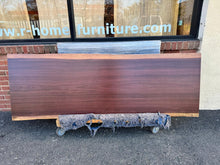 Live edge purpleheart wood slab 79"x27-28" P08