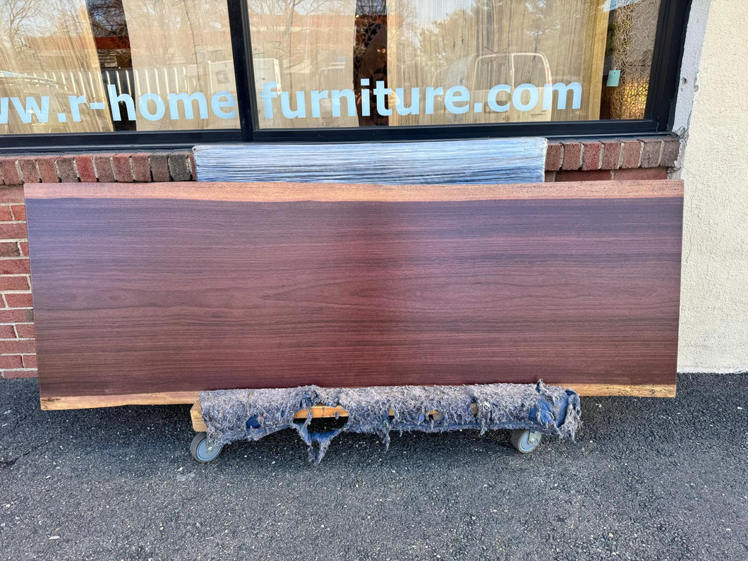 Live edge purpleheart wood slab 79