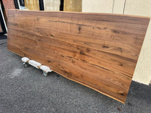 120 x 41 inch live edge walnut wood tabletop with natural grain and subtle organic edges – R-Home Furniture Alexandria VA.