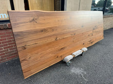 120 x 41 inch live edge walnut wood tabletop with natural grain and subtle organic edges – R-Home Furniture Alexandria VA.