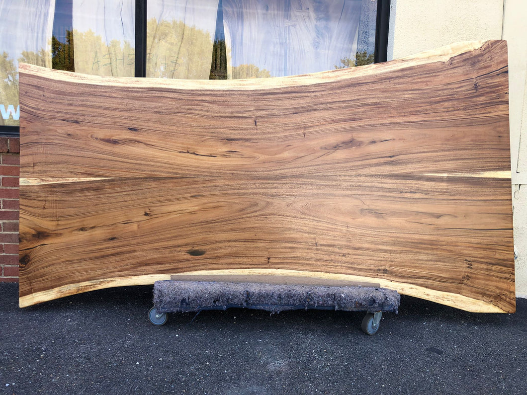 live edge acacia wood slab bookmatch for dining table