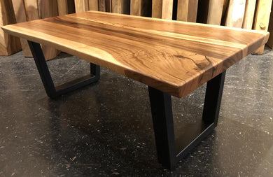 Live edge acacia wood coffee table 46