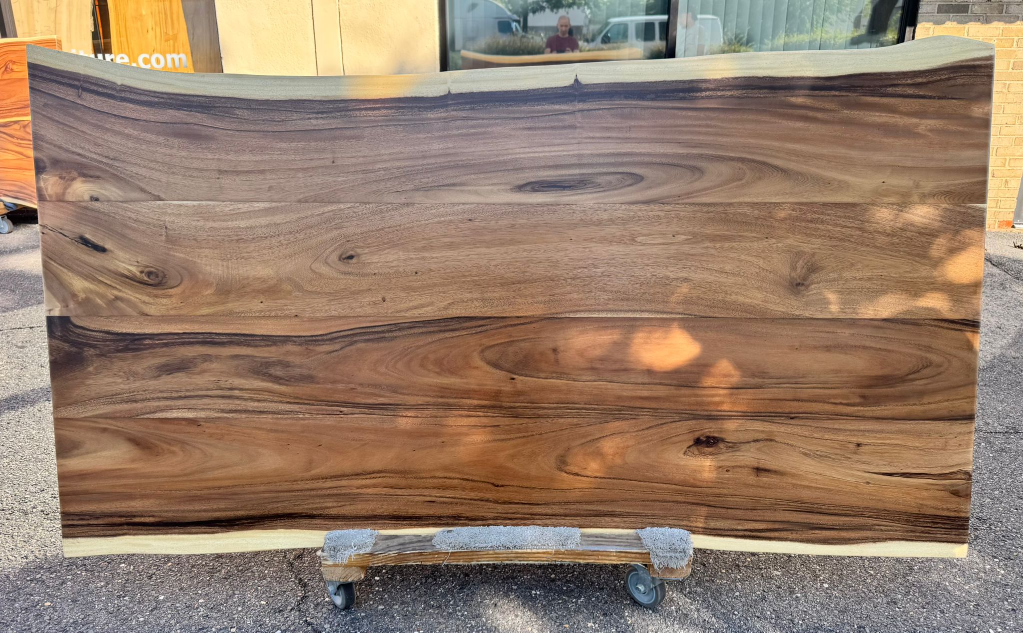 Live Edge Acacia Wood Slab Dining Table Top – Handcrafted, Solid Hardwood FA67-7944 79