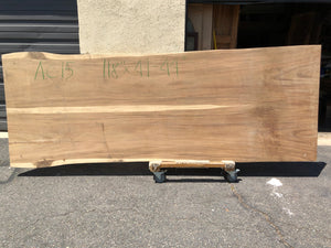 Live edge acacia wood slab 41-44" wide X 118" long AC-15
