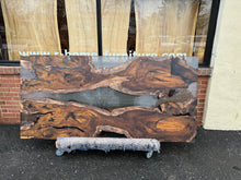 Live Edge Dining Table Top, Opaque Black Epoxy | Epoxy River Table | Live Edge Epoxy Resin Table Top 79" x 38"