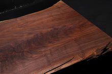 Live Edge Dining Table Top, Black Epoxy | Walnut Epoxy River Table | Live Edge Epoxy Resin Table Top 81" x 40"