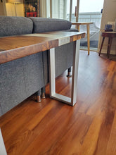 Epoxy wood console / sofa table