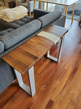 Epoxy wood console / sofa table