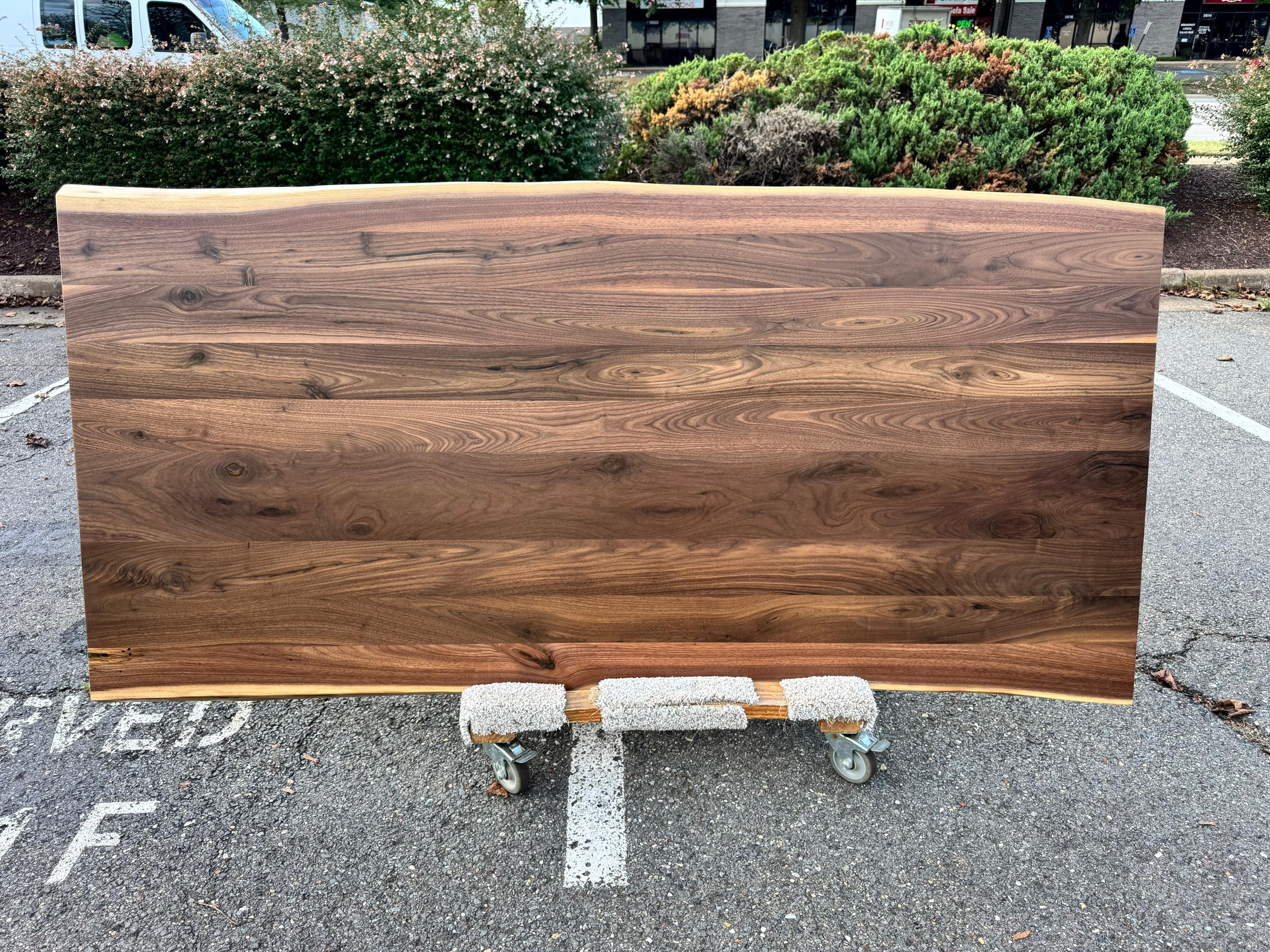 Live edge walnut wood slab for dining table top 84