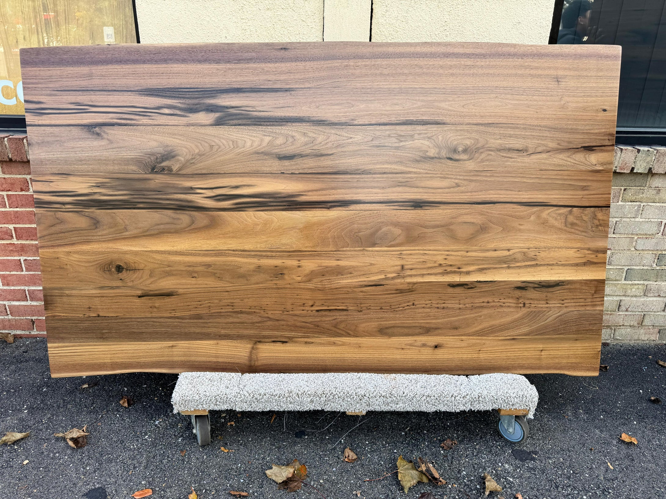 Live Edge Walnut Wood Dining Table Top – 72″ × 41″ | Solid Walnut Slab with Natural Edge Finish WN004-7241