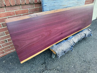Custom Purpleheart Live Edge Table Top – Rare Exotic Hardwood Furniture 79