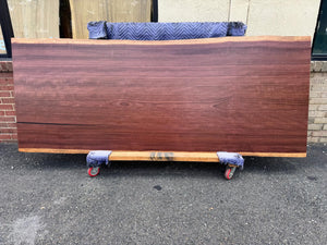 Live Edge Purpleheart Wood Slab Dining Table Top – Luxury Solid Hardwood Furniture 96"x38" P04