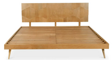 Quinn Light Golden Platform Bed