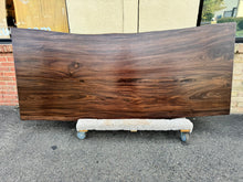 Natural edge acacia wood slab, large solid hardwood dining table top, designer rustic modern wood furniture piece