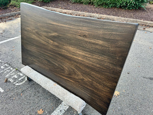 Live Edge Acacia Wood Dining Table Top – 67" x 39" – Onyx Finish FA105-6739
