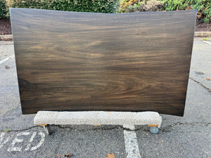 Live Edge Acacia Wood Dining Table Top – 67" x 39" – Onyx Finish FA105-6739