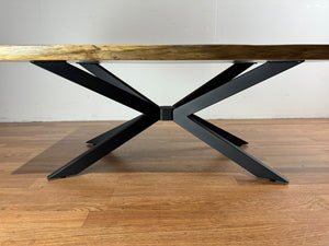 Spider metal base for coffee or cocktail table in black finish, modern contemporary
