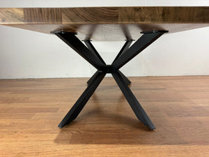 Spider metal base for coffee or cocktail table in black finish, modern contemporary