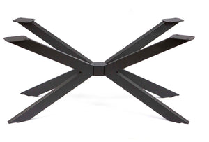 Spider metal base for coffee or cocktail table in black finish, modern contemporary