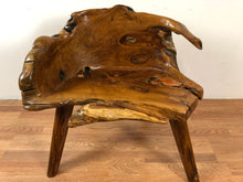 Teak root wood chair freeform live edge