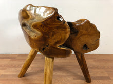 Teak root wood chair freeform live edge