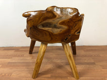 Teak root wood chair freeform live edge