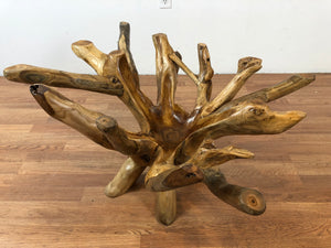 Teak wood root coffee table 35 X 24 (B)