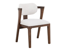 Modern Solid Wood Dining Chair with Upholstered Seat & Back – Walnut Finish | Alexandria VA Furniture Store