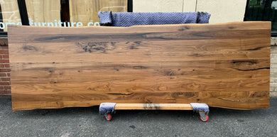 Live Edge Walnut Wood Table Top – Premium Solid Slab for Interior Design & Custom Home Projects W216-12040