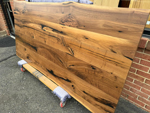 w126-8441 Live edge walnut wood dining table top 84x41