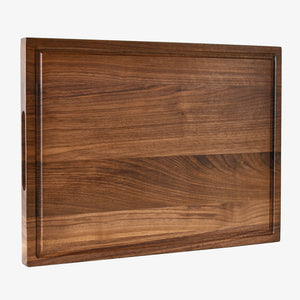 Walnut Wood Cutting Board for Kitchen Meal Prep & Serving with Juice Groove, Reversible Wooden Chopping Board, Charcuterie Cheese Board Medium 12x8