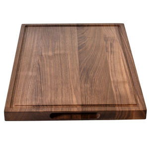Walnut Wood Cutting Board for Kitchen Meal Prep & Serving with Juice Groove, Reversible Wooden Chopping Board, Charcuterie Cheese Board Medium 12x8