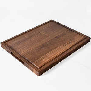SET of 3 Walnut Wood Cutting Boards for Kitchen, Meal Prep & Serving, Reversible Wooden Chopping Board, Charcuterie Board, Cheese Board