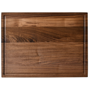 Walnut Wood Cutting Board for Kitchen Meal Prep & Serving with Juice Groove, Reversible Wooden Chopping Board, Charcuterie Cheese Board Medium 12x8