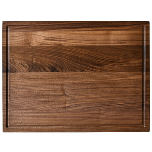 Walnut Wood Cutting Board for Kitchen Meal Prep & Serving with Juice Groove, Reversible Wooden Chopping Board, Charcuterie Cheese Board 12x8