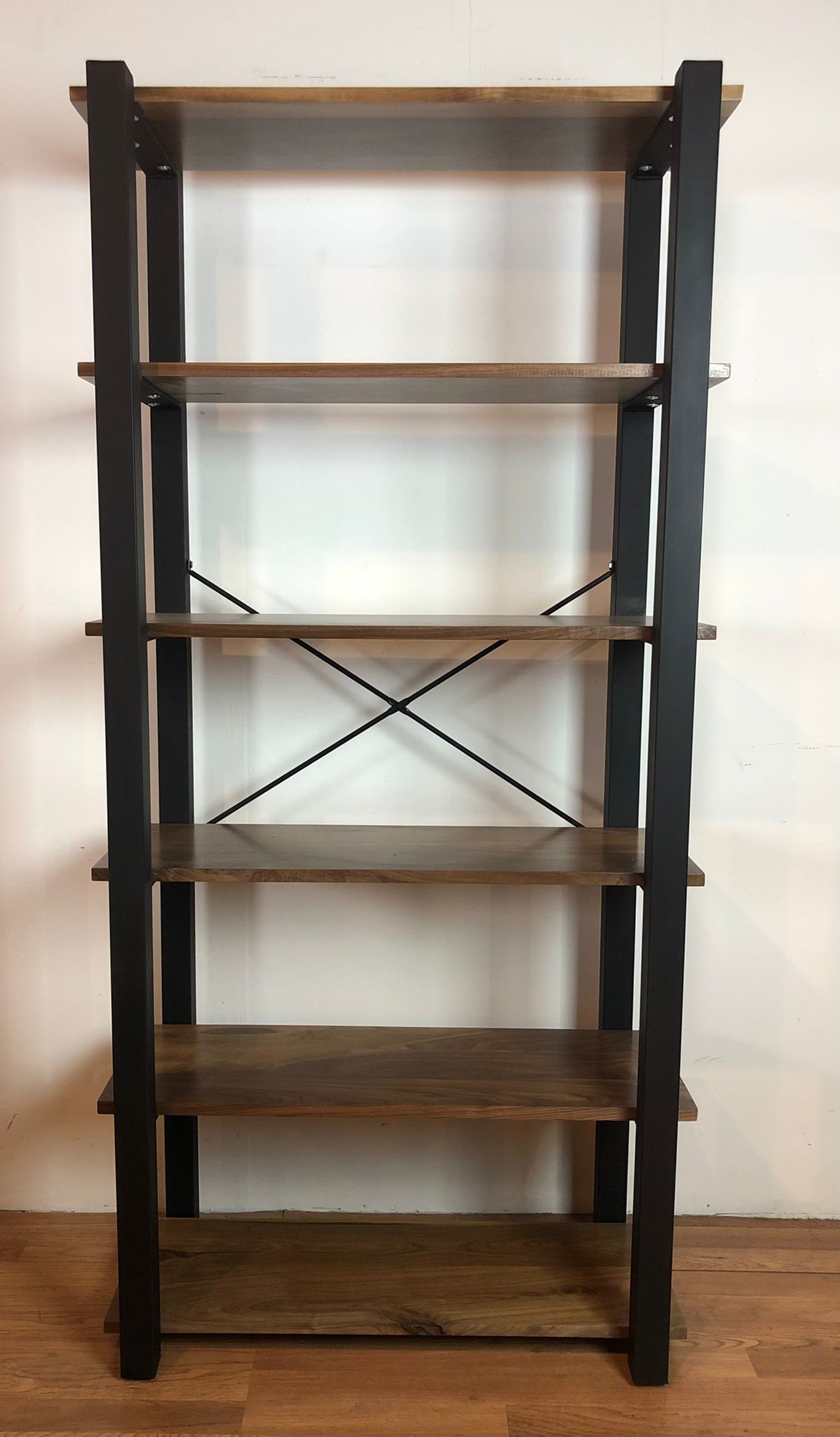 Industrial Bookshelf Industrial Vintage Style Bookcase With Wood