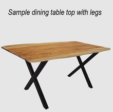AM12-7136 Live edge acacia wood dining table (with metal legs included)