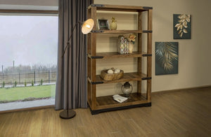 Modern industrial bookcase