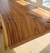 Live edge acacia wood dining table