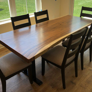 Acacia wood dining table