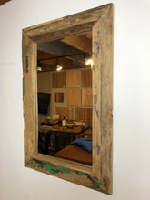 Reclaimed teak wood rustic mirror 24" x 36"