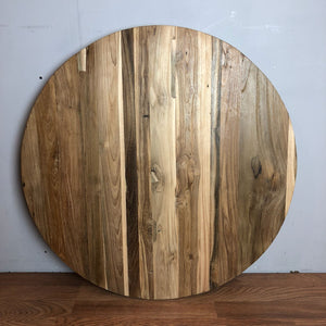 Reclaimed teak wood round table top 30"